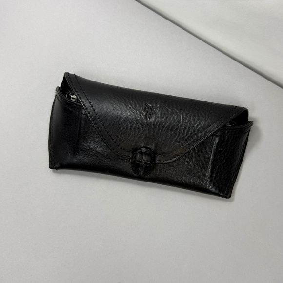 FRYE Black Leather Sunglass Case - Picture 2 of 7
